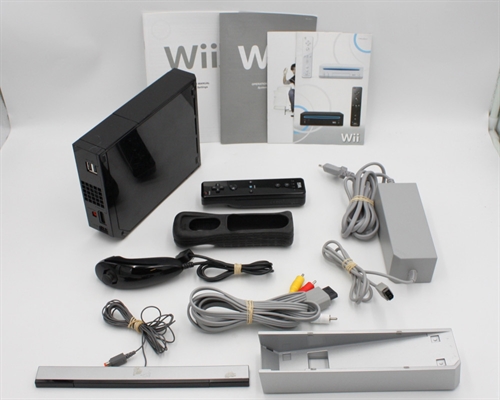 Nintendo Wii Konsol - Sort - RVL-001 - SNR LEH521099408 (B Grade) (Genbrug)